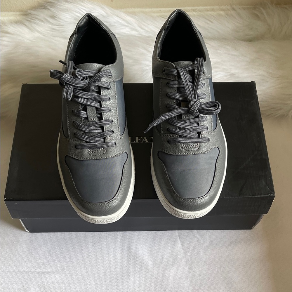 Alfani Men’s LUKE GREY Lace Up Sneakers Size 9.5M. Brand New With box.